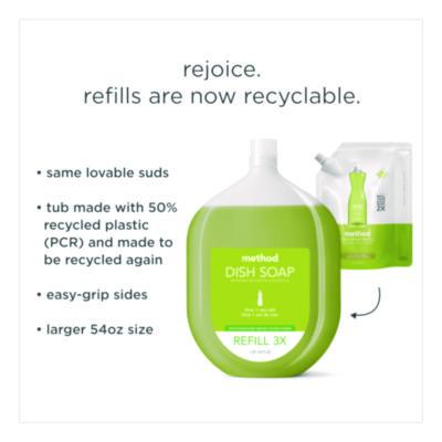 Dish Soap Refill, Lime and Sea Salt Scent, 54 oz Bottle