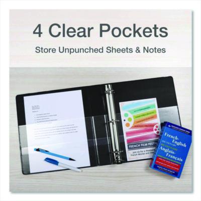 Premier Easy Open Clearvue Locking Slant-D Ring Binder, 3 Rings, 1