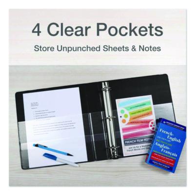 Premier Easy Open Clearvue Locking Slant-D Ring Binder, 3 Rings, 1.5