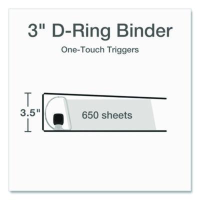 Premier Easy Open Clearvue Locking Slant-D Ring Binder, 3 Rings, 3