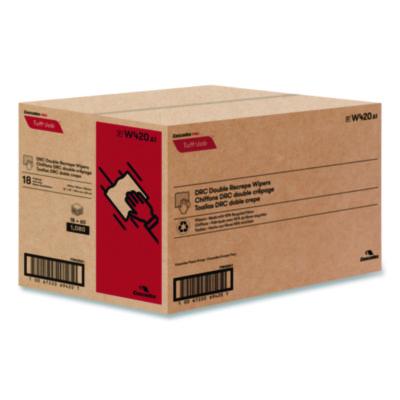 Tuff-Job S400 DRC Wipers, Medium, 12 x 13, White, 60/Pack, 18 Pack/Carton