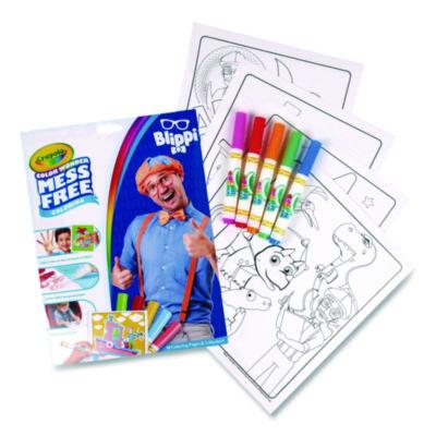 Crayola Blippi Color Wonder Kit, (18) Coloring Pages, (5) Blippi%27s Collection Markers (CYO752726) CYO752726