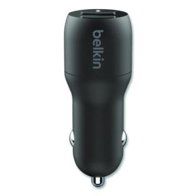 Belkin BOOST CHARGE Dual Car Charger with PPS, USB-A/USB-C, Black (BLKCCB004BT1MBK) BLKCCB004BT1MBK