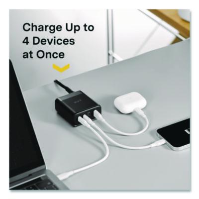 4-Port USB Charger, Black