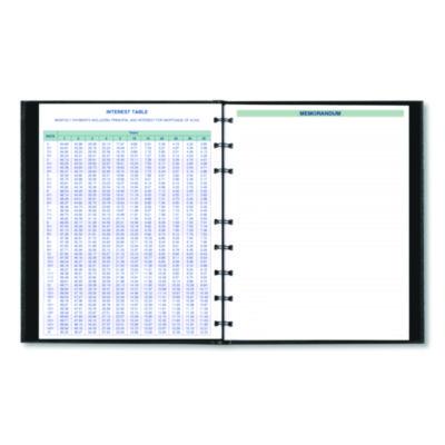 Plan and Link Monthly Planner, 9.25 x 7.25, Black Lizard-Like Faux Leather Cover, 16-Months: Sept 2024 to Dec 2025