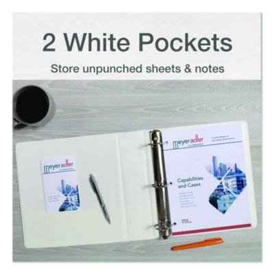 Treated Clearvue Locking Slant-D Ring Binder, 3 Rings, 1