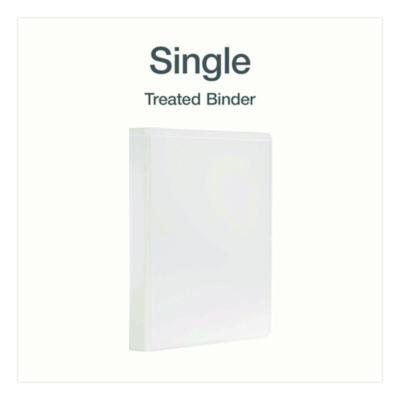 Treated Clearvue Locking Slant-D Ring Binder, 3 Rings, 1