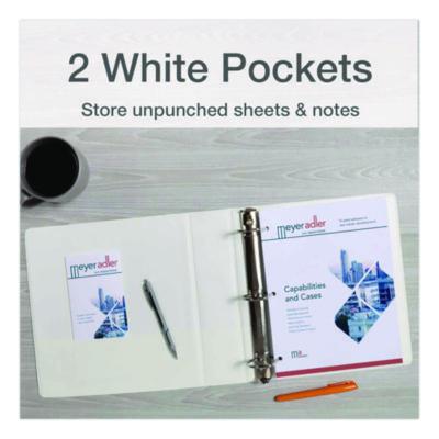 Treated Clearvue Locking Slant-D Ring Binder, 3 Rings, 2