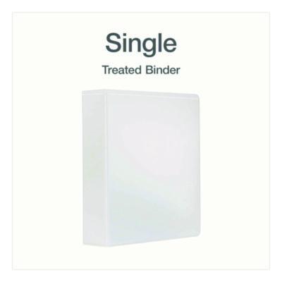 Treated Clearvue Locking Slant-D Ring Binder, 3 Rings, 2