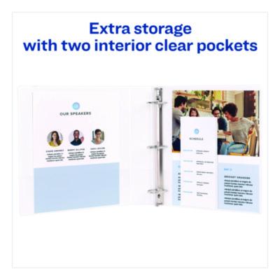Durable View Binder with DuraHinge and Slant Rings, 3 Rings, 0.5