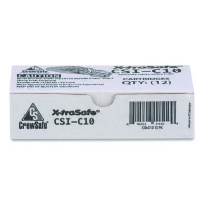 CrewSafe X-traSafe Blade Cartridges, Yellow, 12/Pack (CEWCSIC10) CEWCSIC10