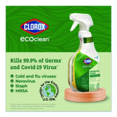 Clorox Pro EcoClean Disinfecting Cleaner, Unscented, 32 oz Spray Bottle