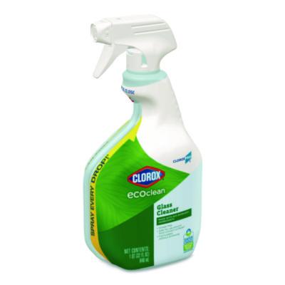 Clorox Pro EcoClean Glass Cleaner, Unscented, 32 oz Spray Bottle