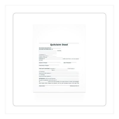 Adams Quitclaim Deed Forms with Instructions and Free Downloads, One-Part (No Copies), 8.5 x 11, 4 Forms Total (ABFLF298) ABFLF298