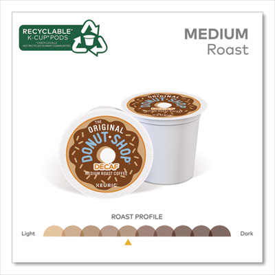 The Original Donut Shop Decaf Coffee K-Cups, 0.39 oz, 22/Box (DIE60224101) DIE60224101