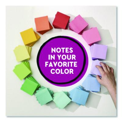 Super Sticky Note Pads in Playful Primary Colors, 3 x 3, Sunnyside, 90 Sheets/Pad, 5 Pads/Pack