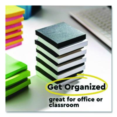 Super Sticky Note Pads in Playful Primary Colors, 3 x 3, Sunnyside, 90 Sheets/Pad, 5 Pads/Pack