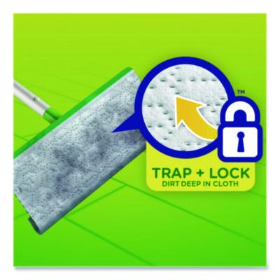 Sweeper TRAP + LOCK Wet Mop Cloth, 8 x 10, White, Lavender Scent, 24/Pack