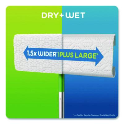 Sweeper XL Dry Refill Cloths, 16.9 x 9.8, White, 16/Box