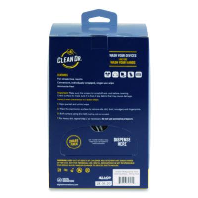 Digital Innovations ScreenDr Multipurpose Tech Cleaning Wipes, 10-Ply, 7 x 4, Unscented, White, 200/Pack (ASP32694) ASP32694