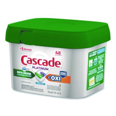 Action Pacs+Oxi, Fresh Scent, 26.7 oz Tub, 48/Pack