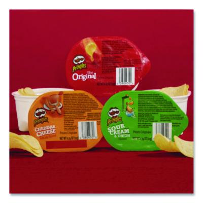 Variety Pack Potato Chips, Sour Cream and Onion/Cheddar Cheese/Original, 0.67 oz/0.74 oz Cans, 72/Carton