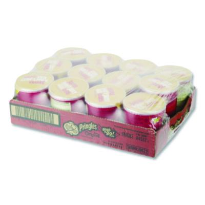 Potato Chips, Original, 1.3 oz Can, 12/Box