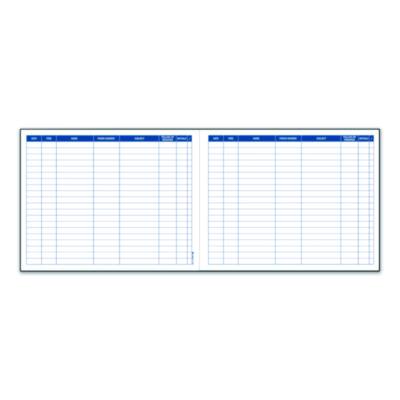 Adams Activity Logbook, 8 Columns, Blue/White Cover, 11 x 8.5 Sheets, 50 Sheets/Book (ABFS1185ABF) ABFS1185ABF