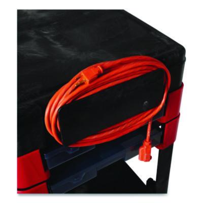 Two-Shelf Trades Cart, Plastic, 2 Shelves, 2 Drawers, 330 lb Capacity, 19.25