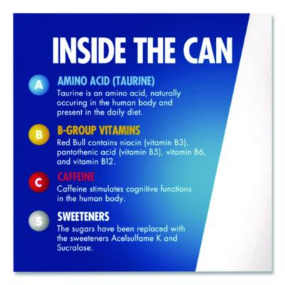 Energy Drink, Sugar-Free, 8.4 oz Can, 24/Carton