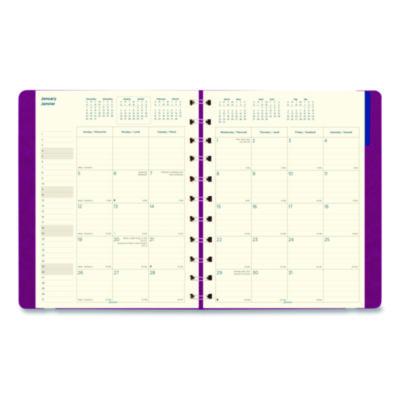Soft Touch 17-Month Planner, 10.88 x 8.5, Fuchsia Cover, 17-Month: Aug 2024 to Dec 2025