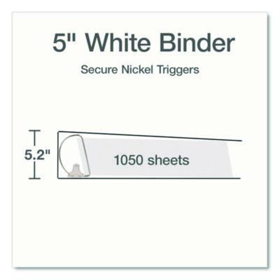 Treated Clearvue Locking Slant-D Ring Binder, 3 Rings, 5