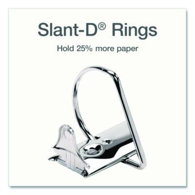 Treated Clearvue Locking Slant-D Ring Binder, 3 Rings, 5