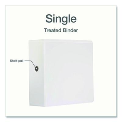 Treated Clearvue Locking Slant-D Ring Binder, 3 Rings, 5