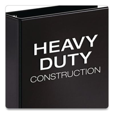 Cardinal Premier Easy Open Locking Slant-D Ring Binders, 3 Rings, 5" Capacity, 11 X 8.5, Black (CRD18762) CRD18762