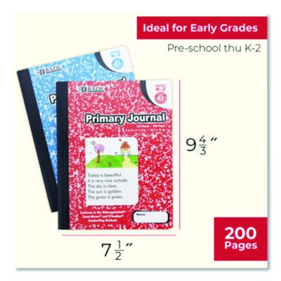 BAZIC Products Composition Books, Quadrille Rule (5 sq/in), Green Marble Cover, (100) 9.75 x 7.5 Sheets (BAZ5053) BAZ5053