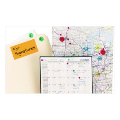 Avery Handwrite-Only Permanent Self-Adhesive Round Color-Coding Labels in Dispensers, 0.25" dia, Red, 450/Roll, (5790) (AVE05790) AVE05790