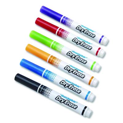 Cra-Z-Art Washable Dry Erase Markers, Broad, Bullet Tip, Assorted Colors, 6/Set (CZA1004824) CZA1004824