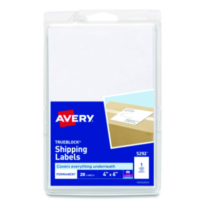 Avery® 4 x 6 Shipping Labels with TrueBlock® Technology