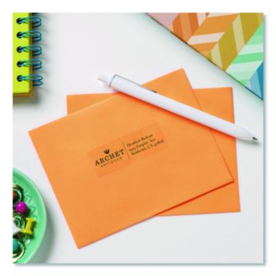 Avery Glossy Clear Easy Peel Mailing Labels W/ Sure Feed Technology, Inkjet/laser Printers, 1 X 2.63, 30/sheet, 10 Sheets/pack (AVE6521) AVE6521