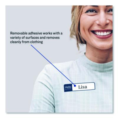 Avery Flexible Self-Adhesive Mini Name Badge Labels, 1 X 3.75, Hello, Assorted, 100/pack (AVE5154) AVE5154