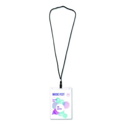 Avery Lanyard-Style Badge Holder W/laser/inkjet Inserts, Top Load, 4.25 X 6, We, 75/pk (AVE8521) AVE8521