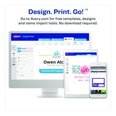 Avery Lanyard-Style Badge Holder W/laser/inkjet Inserts, Top Load, 4.25 X 6, We, 75/pk (AVE8521) AVE8521