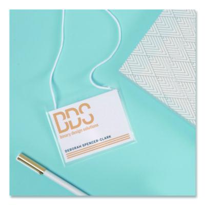 Avery Necklace-Style Badge Holder W/laser/inkjet Insert, Top Load, 4 X 3, We, 50/box (AVE74520) AVE74520
