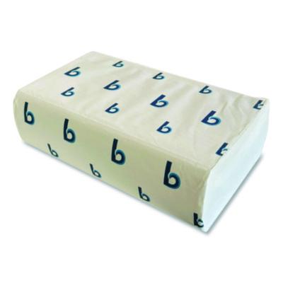 Boardwalk Structured Multifold Towels, 1-Ply, 9 x 9.5, White, 250/Pack, 16 Packs/Carton (6204) BWK6204