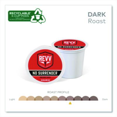 revv No Surrender K-Cup, Dark Roast, K-Cup, 24/box (GMT6873) GMT6873