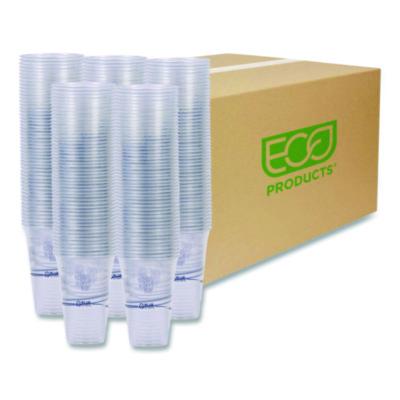 Eco-Products® BlueStripe™ Recycled Content Clear Plastic Cold Drink Cups