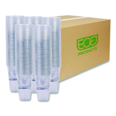 Eco-Products® BlueStripe™ Recycled Content Clear Plastic Cold Drink Cups