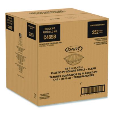Dart® Square Plastic Bowls