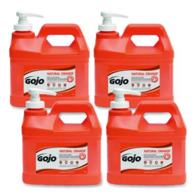 GOJO® NATURAL ORANGE Pumice Hand Cleaner with Pump Dispenser